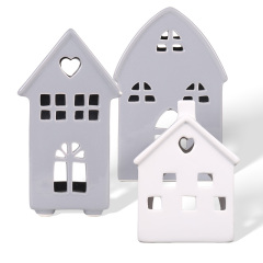 Wholesale Hollow Ceramic House Ornaments, Mini House Shaped Ceramic Home Decor