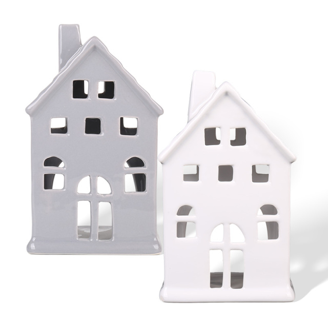 Wholesale Hollow Ceramic House Ornaments, Mini House Shaped Ceramic Home Decor
