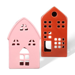 Wholesale Hollow Ceramic House Ornaments, Mini House Shaped Ceramic Home Decor