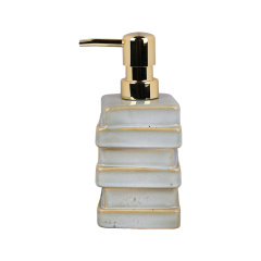 Wholesale Stacked Square Ceramic Bathroom Accessories Set, Stack‑Layer Soap Dispenser, Toothbrush Holder & Soap Dish