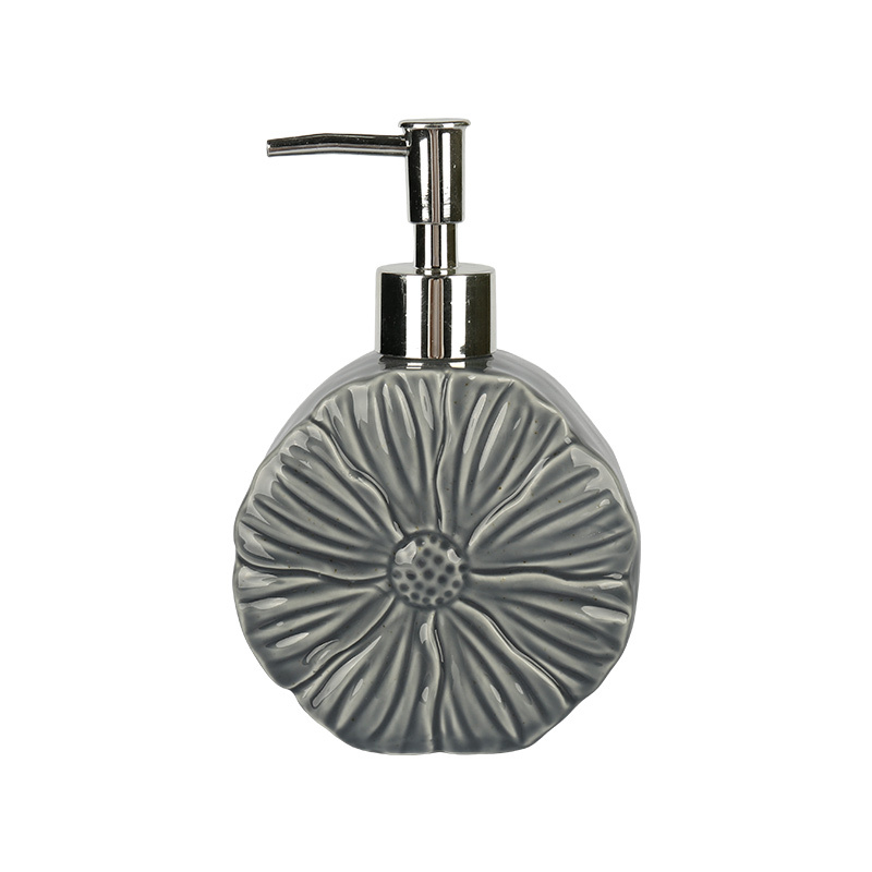 Wholesale Bubble Embossed Ceramic Bathroom Accessories Set, Convex Ball Soap Dispenser, Toothbrush Holder & Soap Dish