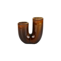 Wholesale Hollow Donut Ceramic Bathroom Accessories Set, U‑Shaped Toothbrush Holder, Soap Dispenser & Soap Dish