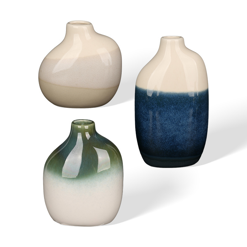 Wholesale Flat Sloped‑Shoulder Ceramic Reed Diffuser Bottle