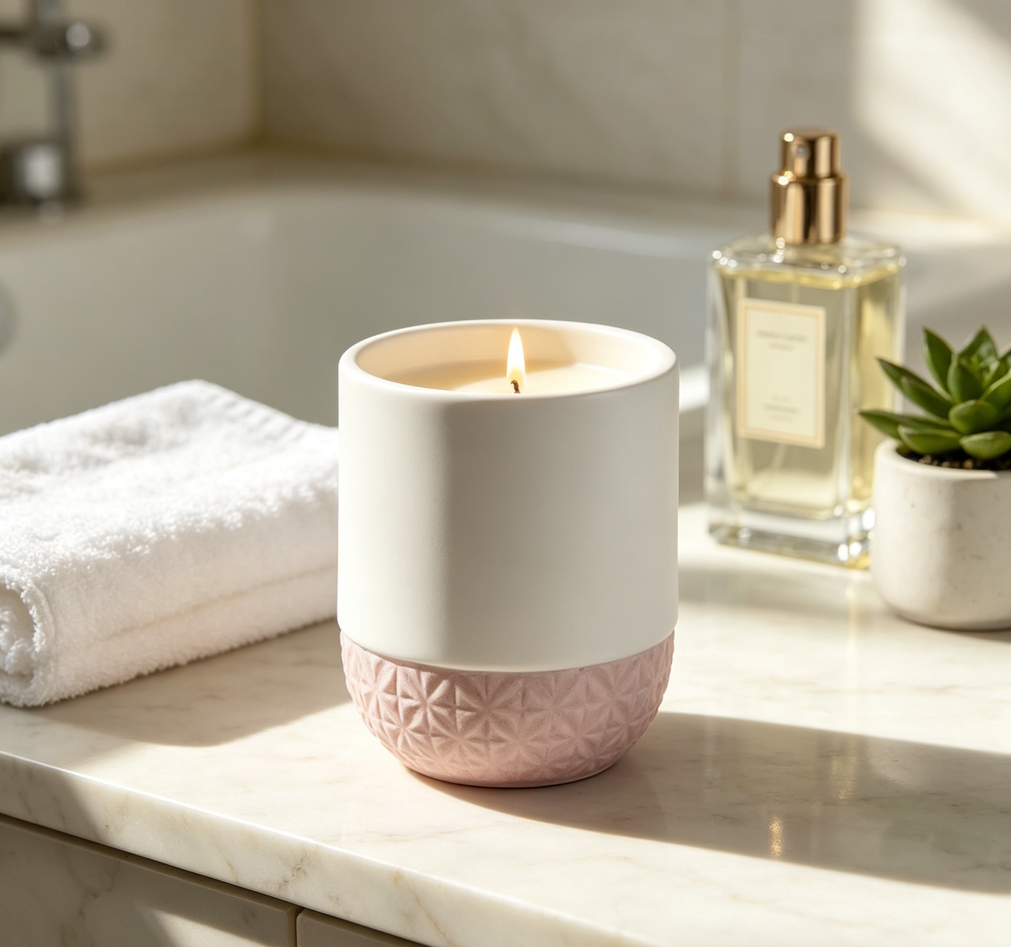 Wholesale Two‑Tone Ceramic Candle Jar