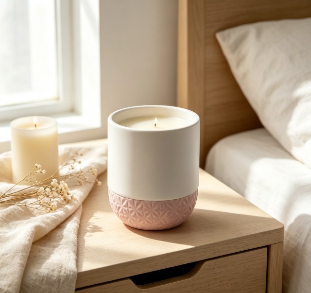 Wholesale Two‑Tone Ceramic Candle Jar