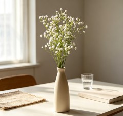 Wholesale Beige Bud Ceramic Vase