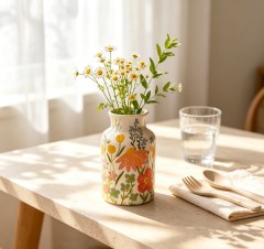 Wholesale Floral Pattern Ceramic Vase