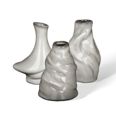 Wholesale Twisted Wave Ceramic Reed Diffuser Bottle