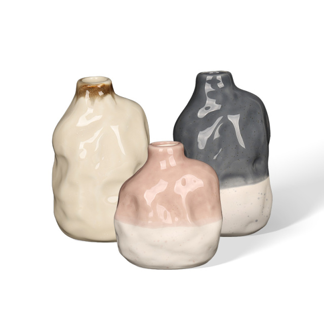 Wholesale Irregular Textured Ceramic Reed Diffuser Bottle
