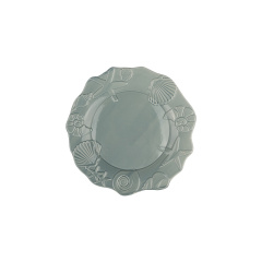 Wholesale Ocean Seashell Embossed Ceramic Tableware Set