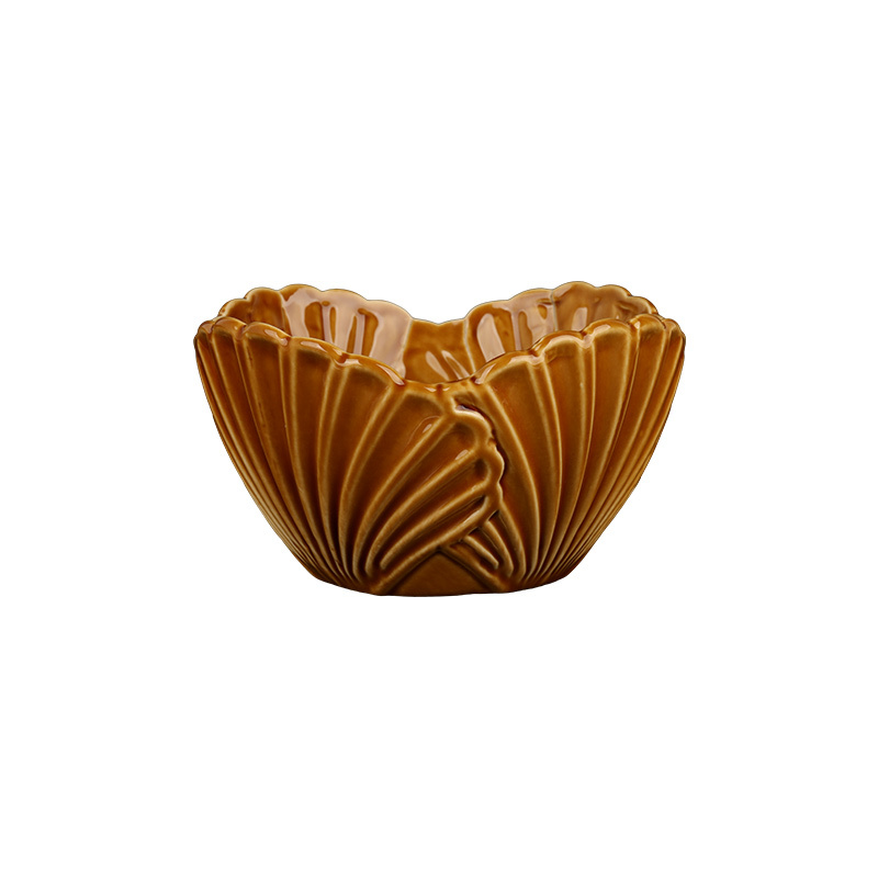 Wholesale Ocean Seashell Embossed Ceramic Tableware Set