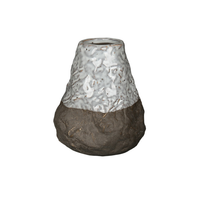 Wholesale Rock Texture Ceramic Reed Diffuser Bottle, Irregular Rugged Aroma Bottle with Glaze Finish for Home Hotel Decor