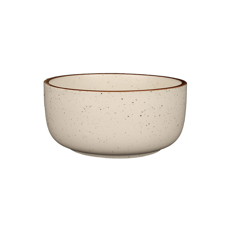 Wholesale Speckled & Checkerboard Ceramic Tableware Set, Modern Minimalist Bowls and Plates Dinnerware for Home Hotel Restaurant
