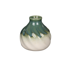 Wholesale Textured Ceramic Reed Diffuser Bottle, Embossed Leaf & Twisted Design Aroma Bottle for Home Fragrance & Hotel Decor