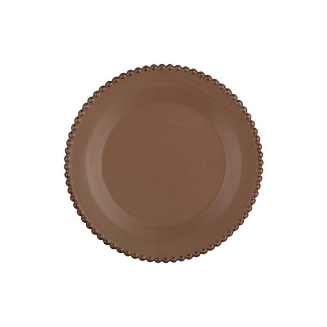 Wholesale Beaded Rim Ceramic Dinnerware Set, Stoneware Tableware for Home Restaurant Hotel