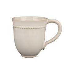Wholesale Beaded Rim Ceramic Dinnerware Set, Stoneware Tableware for Home Restaurant Hotel