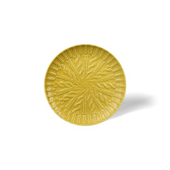 Wholesale Embossed Knitted Texture Ceramic Dinner Plates, Radial Ribbed Glazed Plates for Home Restaurant Hotel Supply