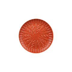 Wholesale Embossed Knitted Texture Ceramic Dinner Plates, Radial Ribbed Glazed Plates for Home Restaurant Hotel Supply