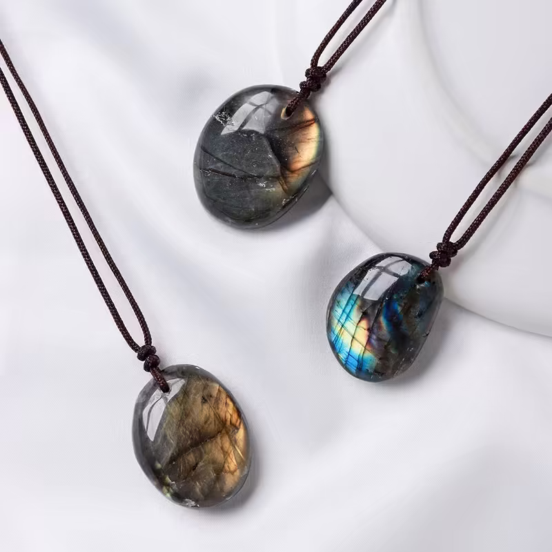 Quartz Necklaces Stones Ornament Moonstone