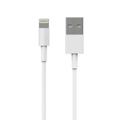 Câble USB Lightning 1M - d-power F6000 - Charge Rapide et Synchronisation de Données - Compatible avec iPhone 14/13/12/11/XS/XR/8/7/6S, iPad, iPod - Protection Contre les Surcharges - Blanc