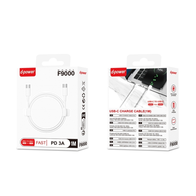 F9000 3A PD Charger, compatible with most USB-C fast chargers