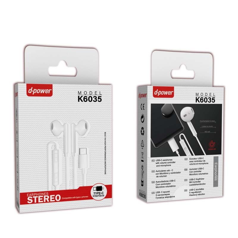 K6035 Écouteurs intra-auriculaires filaires IP
