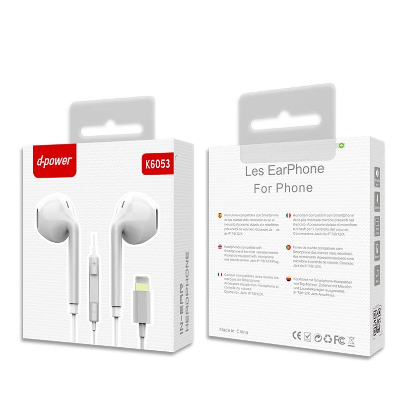 K6053 Écouteurs intra-auriculaires filaires IP