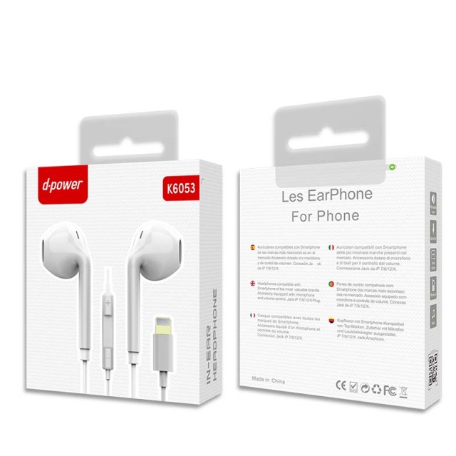 K6053 Écouteurs intra-auriculaires filaires IP