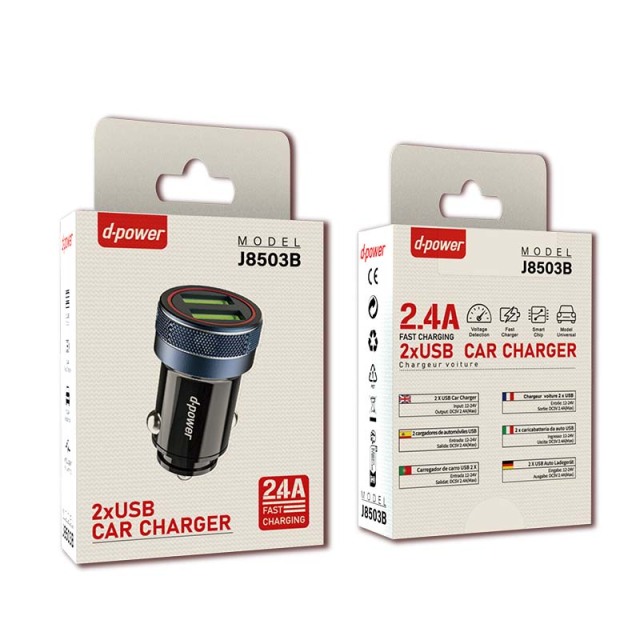 J8503 Chargeur de voiture 2.4A