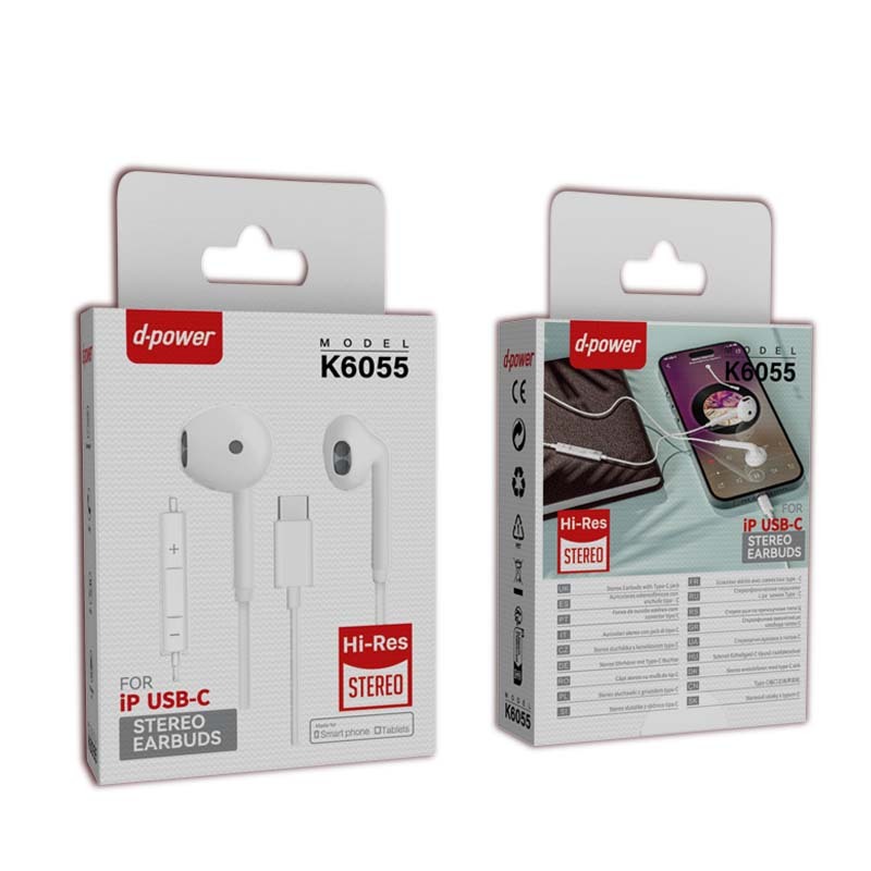 K6055 Écouteurs intra-auriculaires filaires