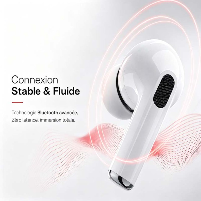 D-Power K6202 Écouteurs Sans Fil Bluetooth | Connexion Stable · Appels Clairs · Confort Toute la Journée