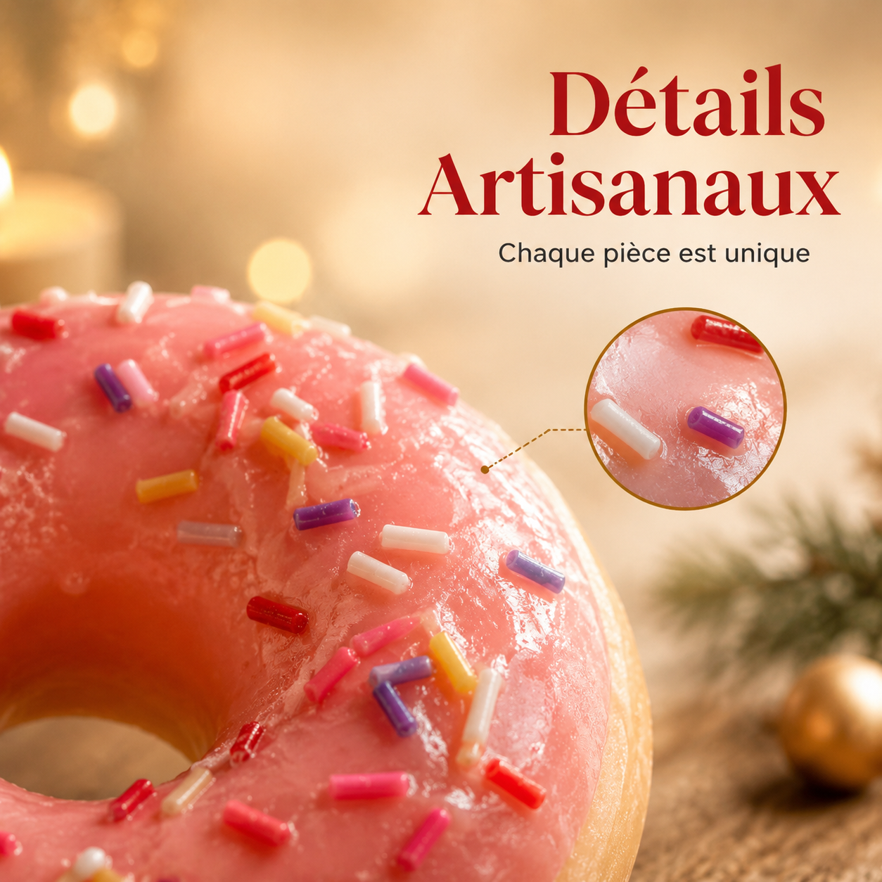Lot de Savons Artisanaur en Forme de Donuts – Savons Gourmands Parfumés avec Glaçage & Pépites – Mousse Riche & Hydratante pour Mains et Corps – Idée Cadeau Originale & Fun pour Noël et Anniversaire
