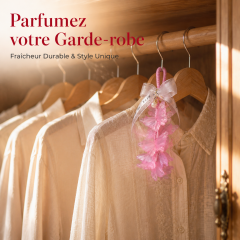Pendentif parfumé en forme de papillon rose – diffuseur pour armoire et voiture avec perles délicates – pendentif parfumé artisanal longue durée, un cadeau de Noël romantique parfait.
