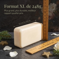 BL-PS-248 COCOAIMEE Luxury French Scented Soap Gift Set, 6×248g XL Shea Butter Natural Bar Soap for Face Body Hands, Sensitive Skin Friendly, Holiday Christmas Gift Box