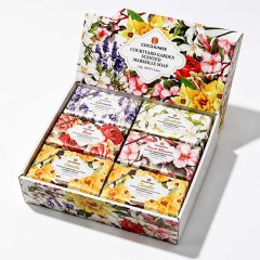 CG-MS-180 COCOAIMEE Marseille Scented Soap Gift Set, 6×180g Floral Natural Plant‑Based Soap for Body Face Hand, Gentle for Sensitive Skin Christmas Gift Box
