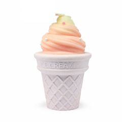 Bougie parfumée créative en cornet de gaufre crème glacée, cire de soja 100% naturelle, mèche coton sans plomb sans fumée, décoration maison et cadeau de Noël original