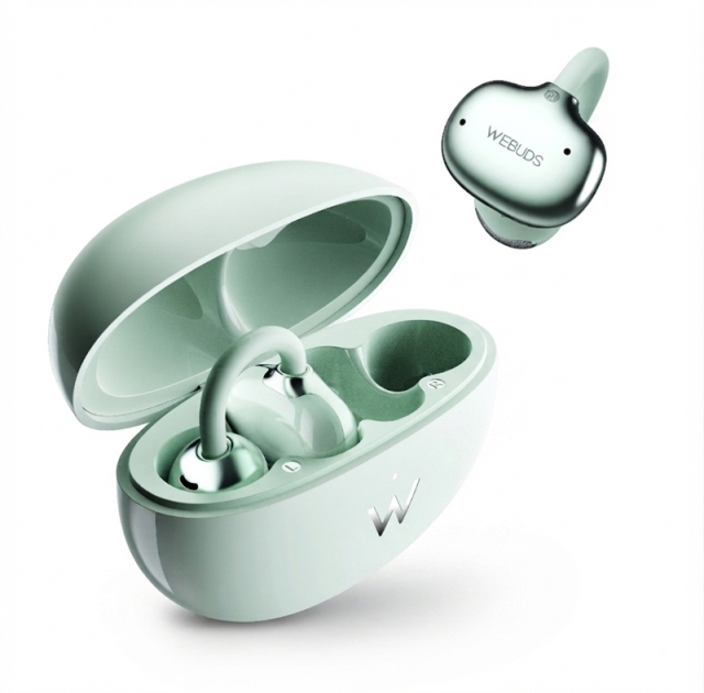 C5 WEBUDS Air Conduction Open-Ear Clip Earbuds, 4.7g Ultra-Light, 50H Playtime, 1.5H Fast Charge