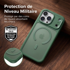 KC26 Coque à Aimant Puissant | Compatible MagSafe · Double Rebord Surélevé 1,5 mm · Dos Mat Anti-Traces · Protection Militaire Anti-Choc