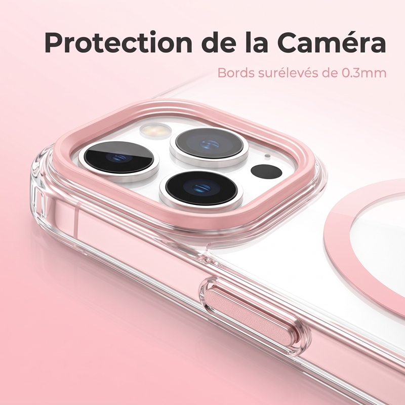KC25 Coque iPhone Magnétique avec Cordon | Mains Libres · Aimant Puissant · Coins Renforcés · Anti-Jaunissement UV