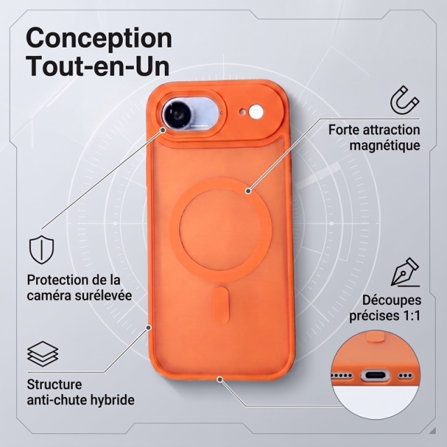 KC26 Coque iPhone 17 Air Parisienne | Fine & MagSafe – Protection surélevée, anti-chute, écosystème magnétique