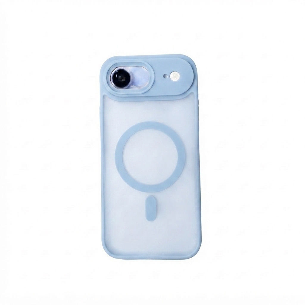 KC26 Coque MagSafe Mate‑Translucide pour iPhone 17 Air, Étui Antichoc avec Protection Surélevée de l'Objectif