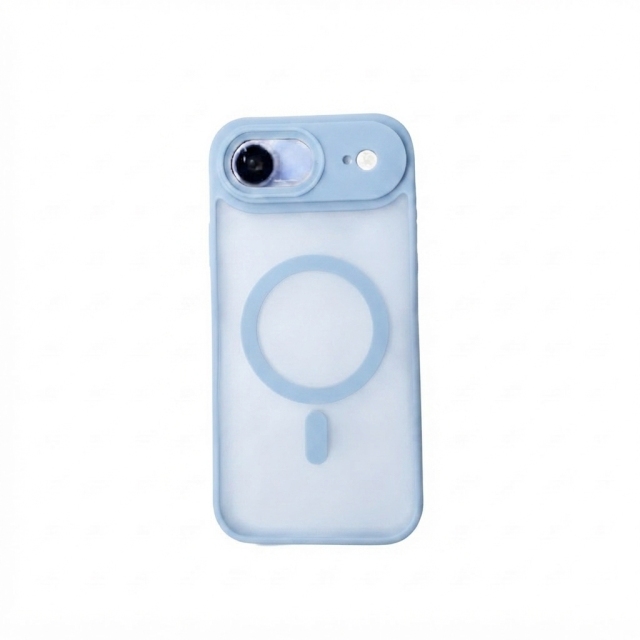 KC26 Coque MagSafe Mate‑Translucide pour iPhone 17 Air, Étui Antichoc avec Protection Surélevée de l'Objectif