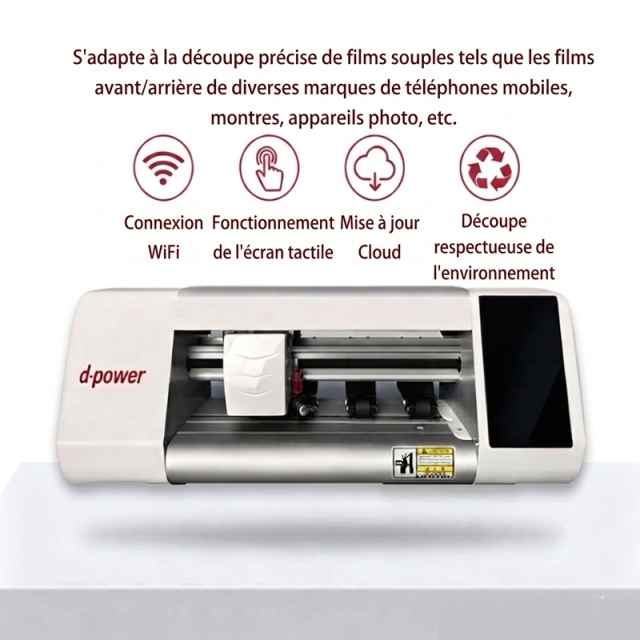Machine de découpe multifonction offerte | 15 films protection téléphone, autocollant DIY personnalisé, coupe toutes dimensions