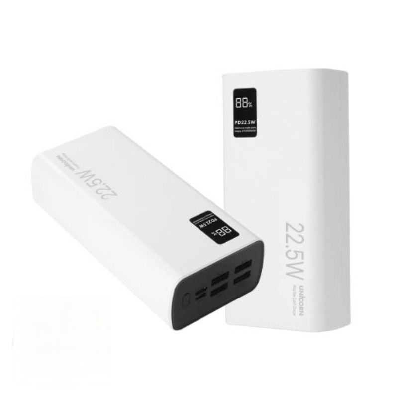 P8287 Batterie Externe 30000 mAh, Charge Rapide PD 22,5 W avec Écran Numérique, Banque d'Alimentation Haute Capacité Multi‑Protections pour Téléphone, Ventilateur et Appareils Extérieurs