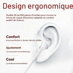 K6055 USB‑C Wired Earphones, In‑Ear Headphones with Mic & Volume Control, Ergonomic Comfort‑Fit Type‑C Earbuds for iPhone 16, Samsung, Huawei, iPad