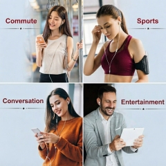 K6055 USB‑C Wired Earphones, In‑Ear Headphones with Mic & Volume Control, Ergonomic Comfort‑Fit Type‑C Earbuds for iPhone 16, Samsung, Huawei, iPad