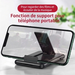 ST005 Boîte de rangement de câbles tout‑en‑un charge rapide PD 60W, câbles rétractables avec adaptateurs magnétiques, support téléphone intégré, rangement cartes SIM, kit numérique de voyage portable