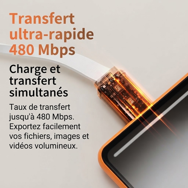 ST004 Boîte de rangement de câbles tout‑en‑un charge rapide PD 60W, câbles rétractables avec adaptateurs magnétiques, support téléphone intégré, rangement cartes SIM, kit numérique de voyage portable