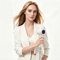 Sèche‑cheveux haute vitesse aux ions négatifs, moteur sans balais 110000 tr/min, séchage rapide silencieux avec buses magnétiques pour maison et voyage