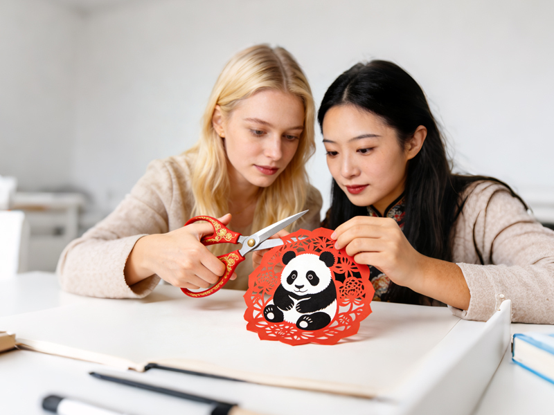 Create Shanghai-style Paper Cutting with Lucy (Li Shiyi)